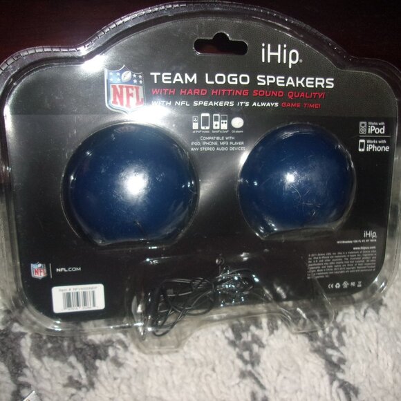 New in package New England Patriots IHIP team logo speakers - Picture 2 of 2